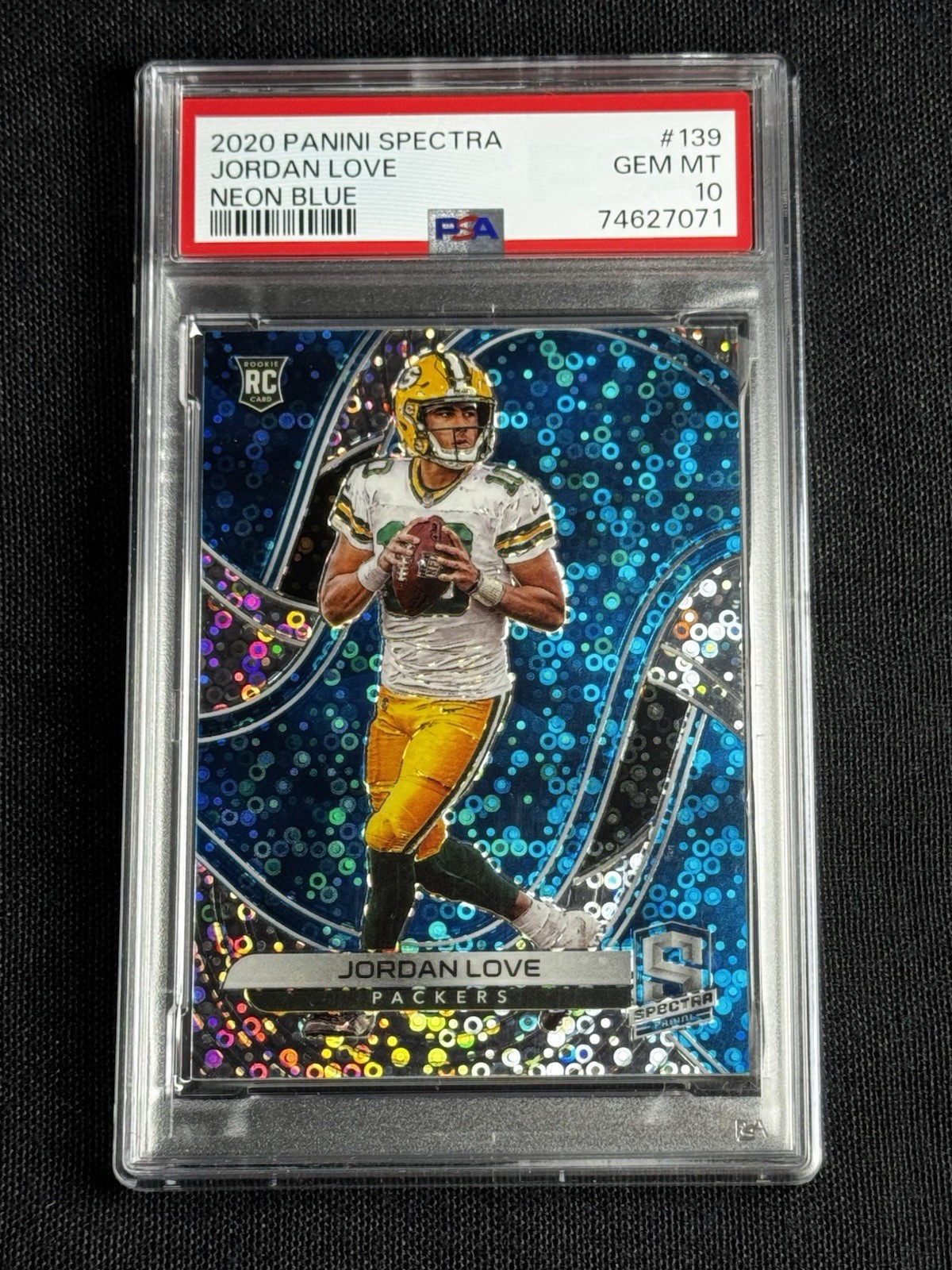 ‼️ONLY 6 EXIST‼️2020 Panini Spectra Jordan Love #139 Neon Blue /60 Packer’s NFL