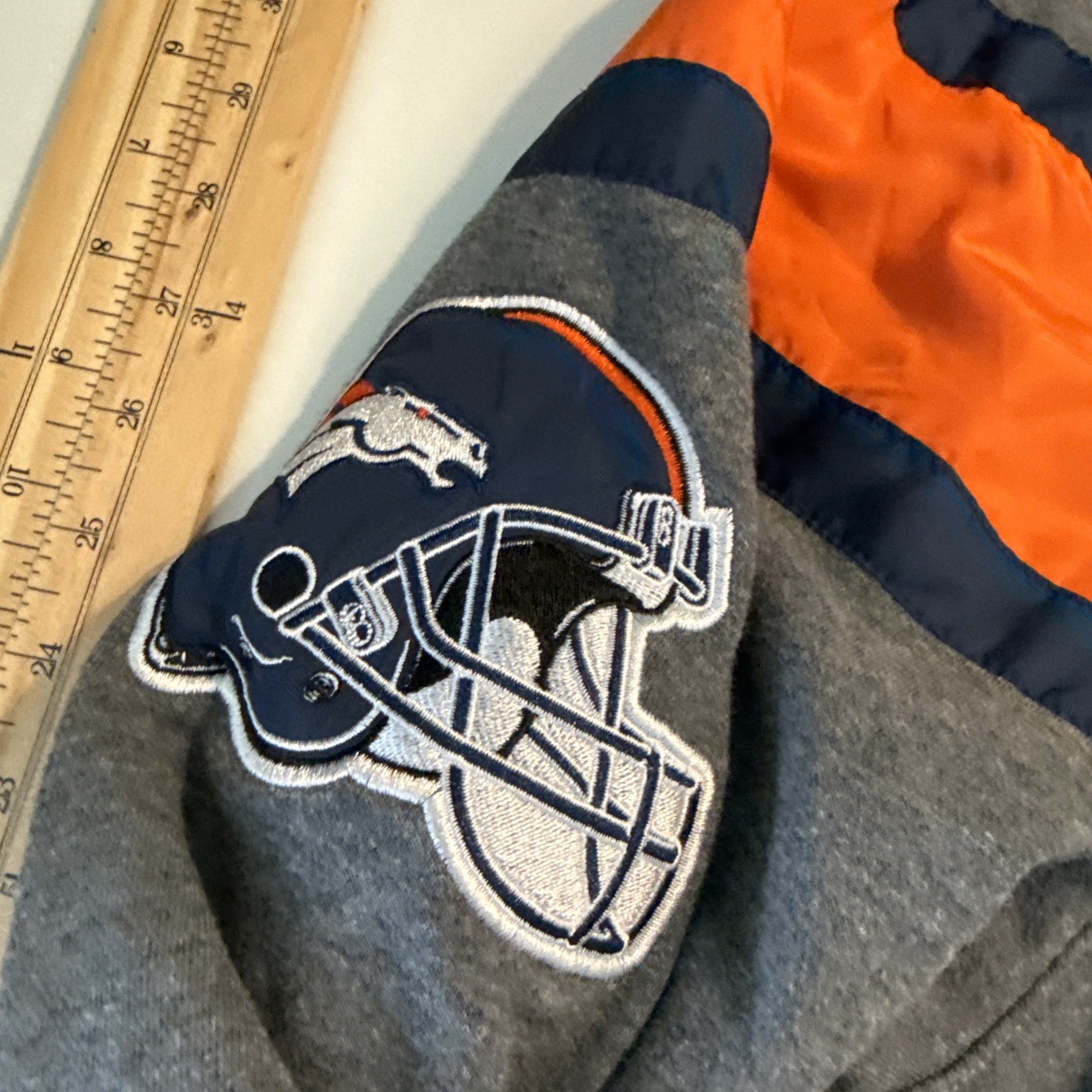NWOT Men’s 3XL GIII NFL Denver Broncos Reversible Orange & Gray Hoodie Jacket