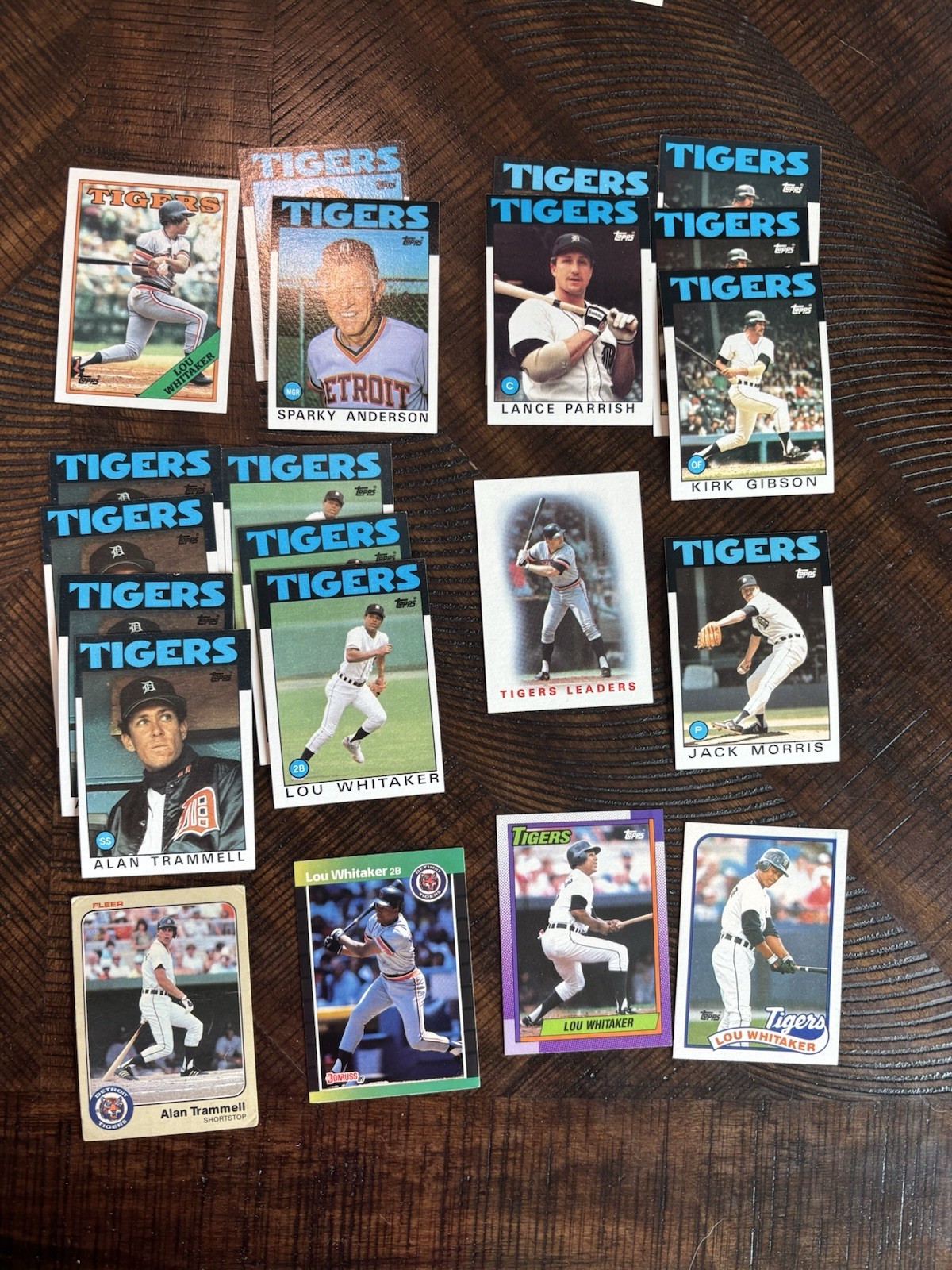 Lot of 3200 Detroit Tigers Alan Trammell Lou Whittaker Kirk Gibson LOADED!!!