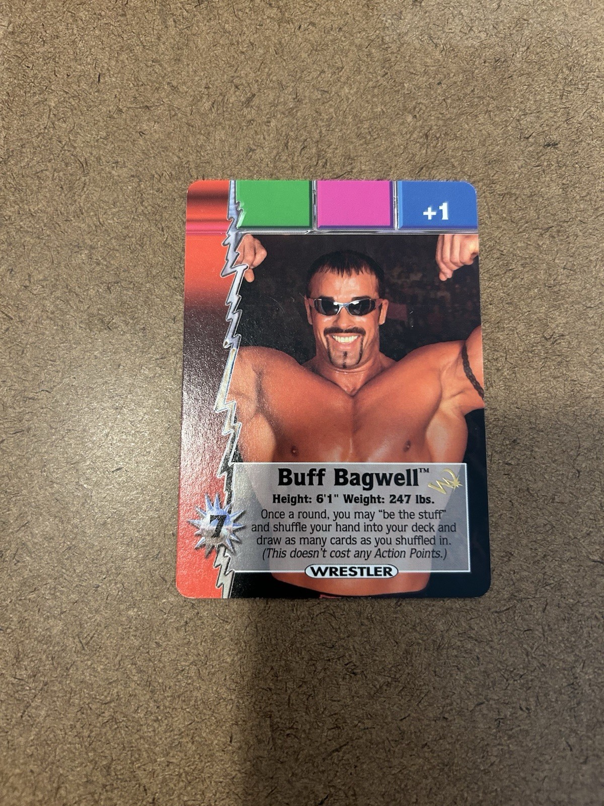 2000 WCW Nitro Trading Card Game – Promo Buff Bagwell Wizards of the Coast Stamp