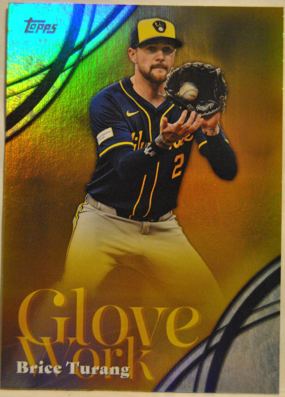 Topps 2026 Serie 2 Brice Turang Glove Work #GW-58