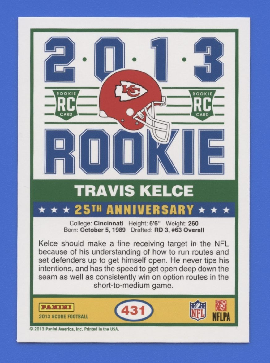 2013 Score Football Complete Set 1-440 Brady Rodgers Hopkins Allen Kelce Rookie