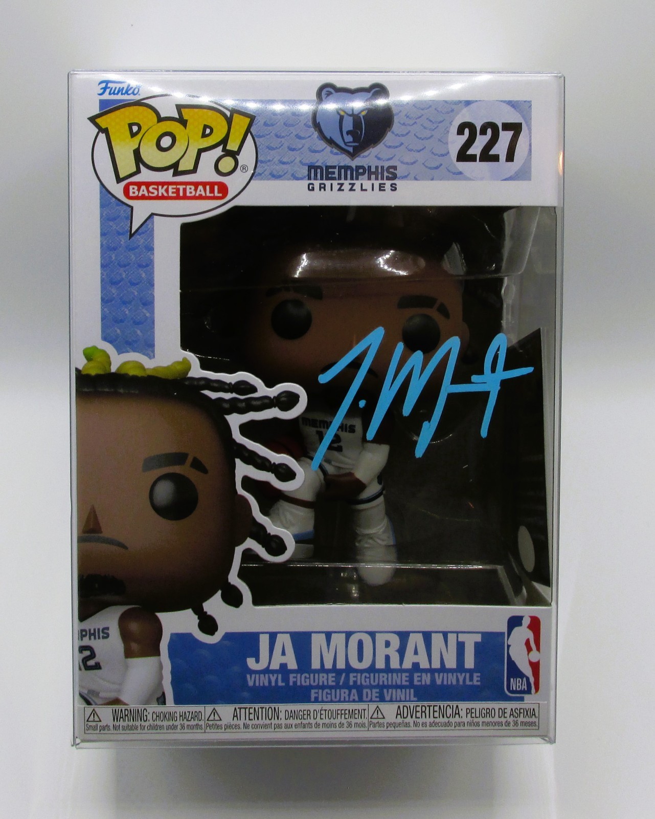 Ja Morant Signed Funko In Case With COA (A52608) (Grizzlies)