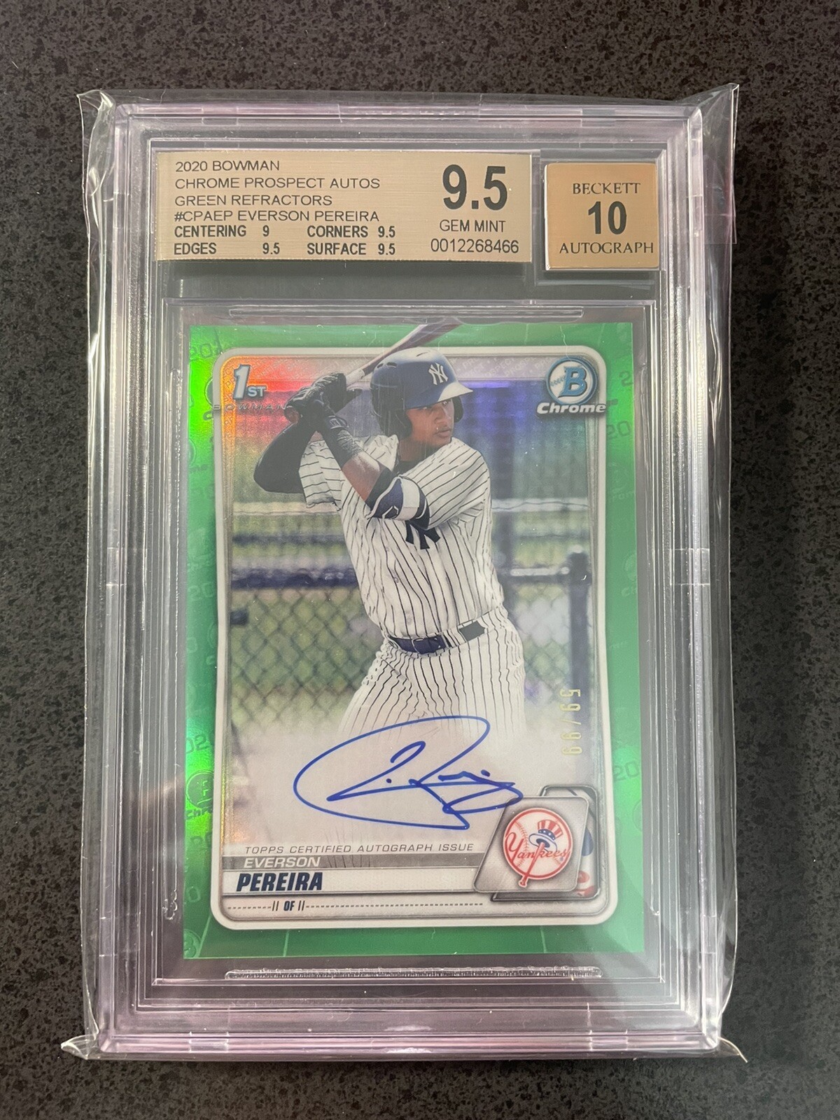 2020 Bowman Chrome Everson Pereira Auto Rainbow lot #/5, /25, /50, and more🔥📈