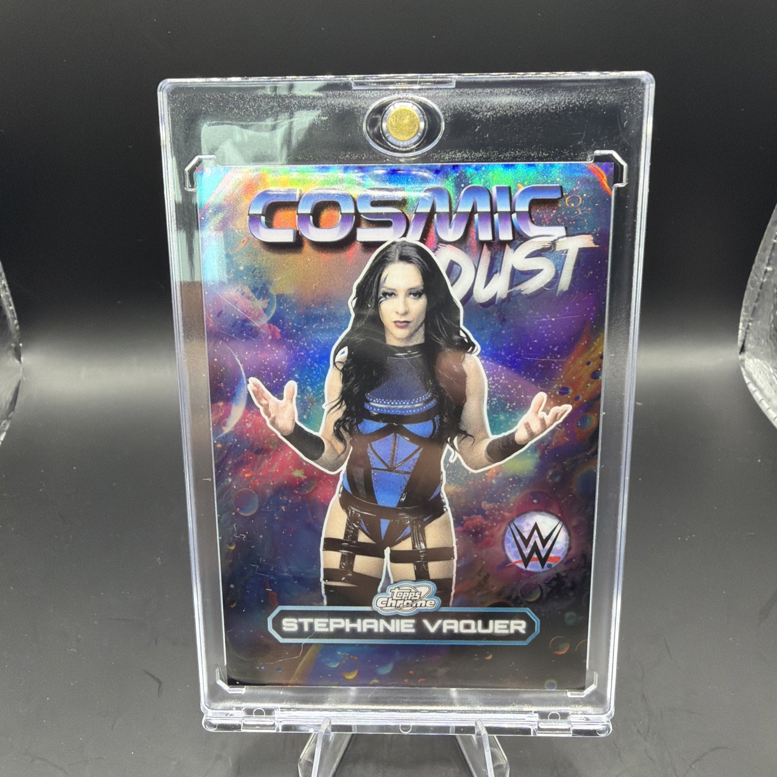 2026 Topps Chrome Cosmic WWE Stephanie Vaquer Cosmic Dust SSP CD-3 1:2000 Packs