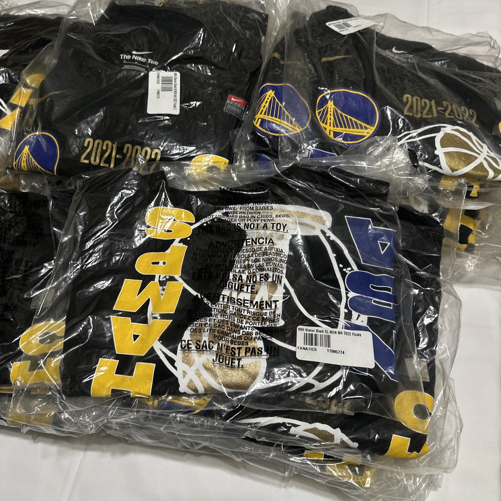 Nike NBA Golden State Warriors 2022 Finals Champs Mens Locker Room Shirt SZ S-XL