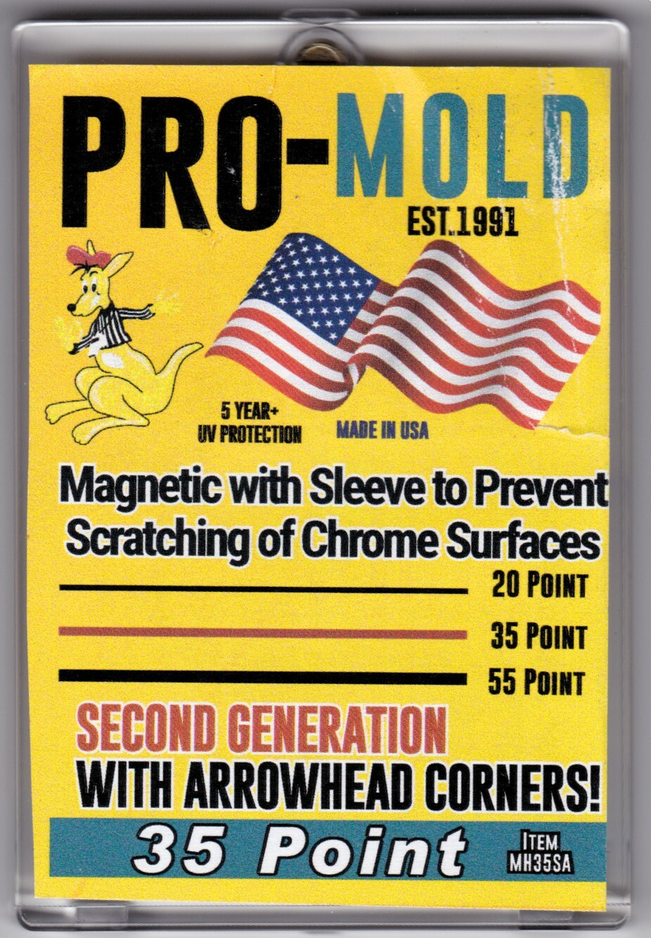 25 Pro Mold 35pt w/Penny Sleeve Magnetic One Touch Card Holders MH35S – 2nd Gen!