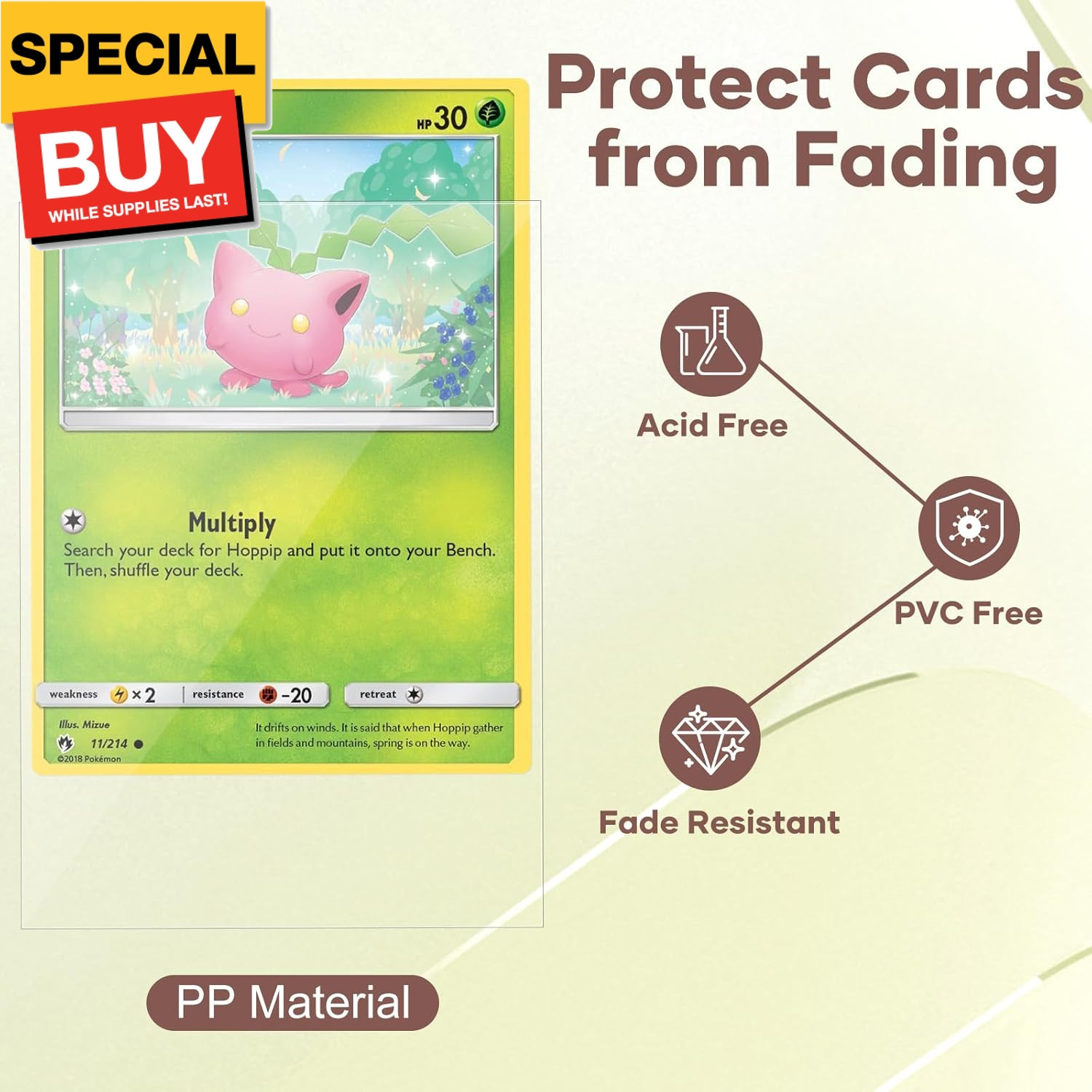 600 Count Card Sleeves, Clear Soft Trading Card Sleeves, Polypropylene (PP), Fit