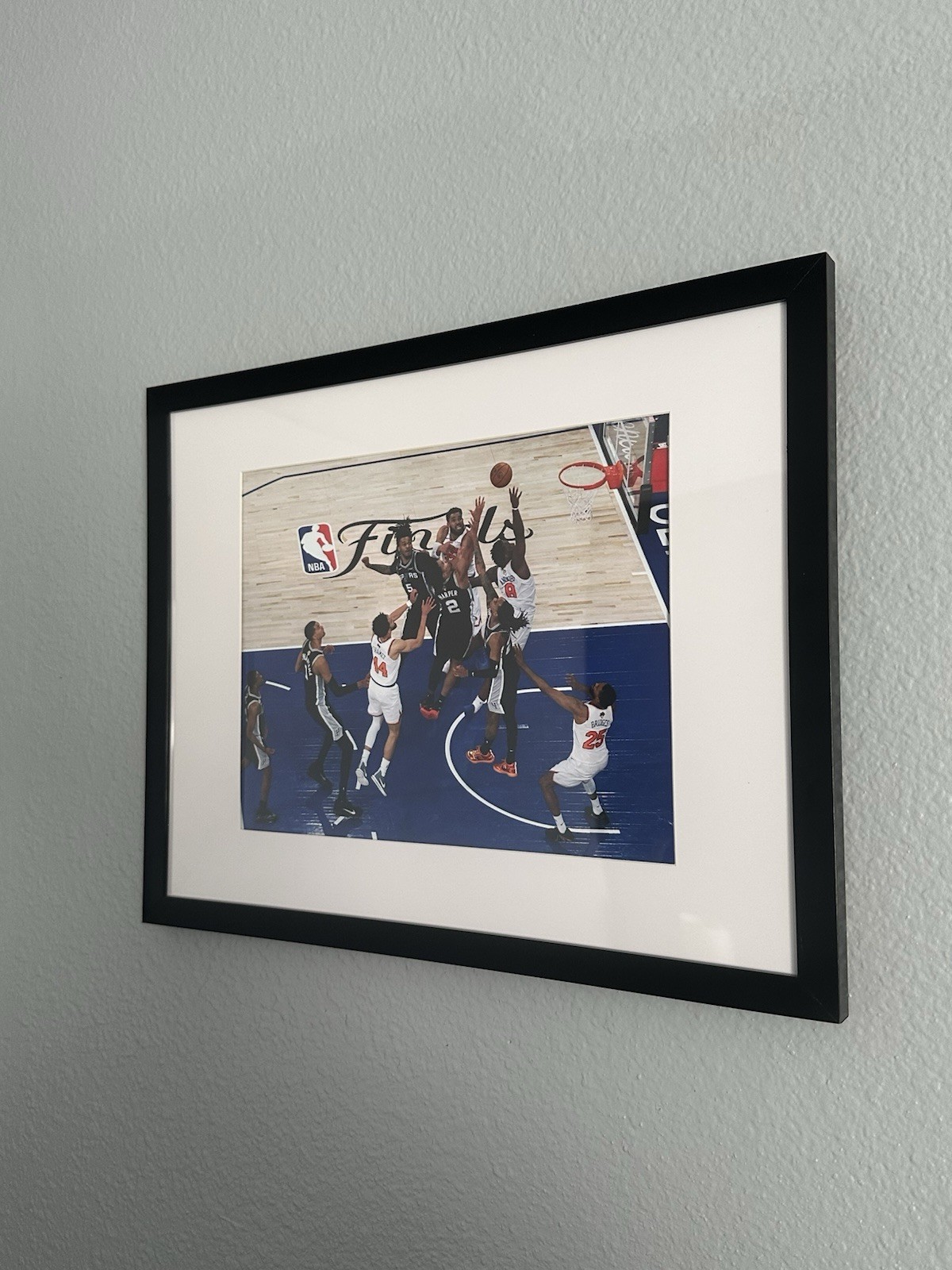OG Anunoby Game 4 Winning Tip Framed & Matted 8×10 Photo NY Knicks (NBA Finals)