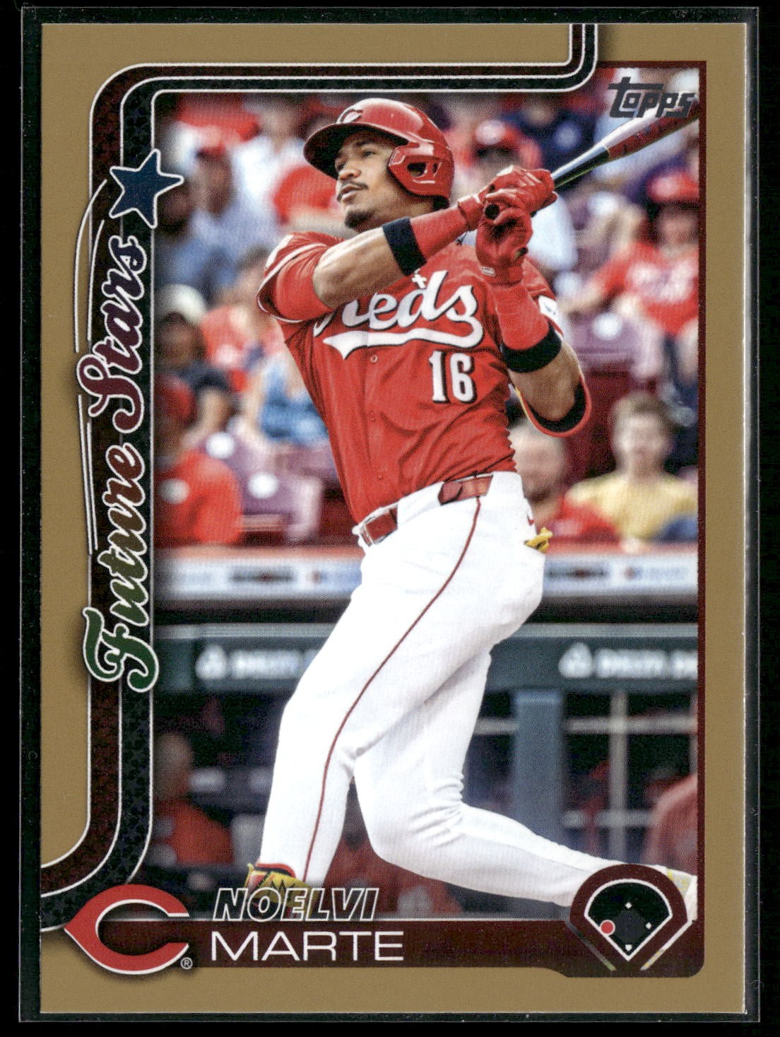 2025 Topps #628 Noelvi Marte Gold #/2025