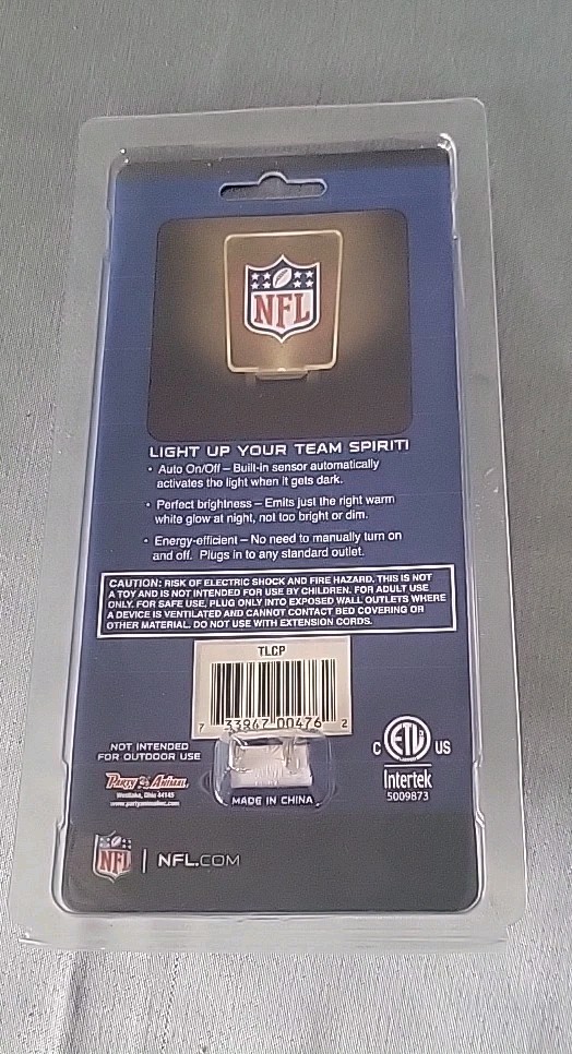 Party Animal NFL Carolina Panthers Team Night Light
