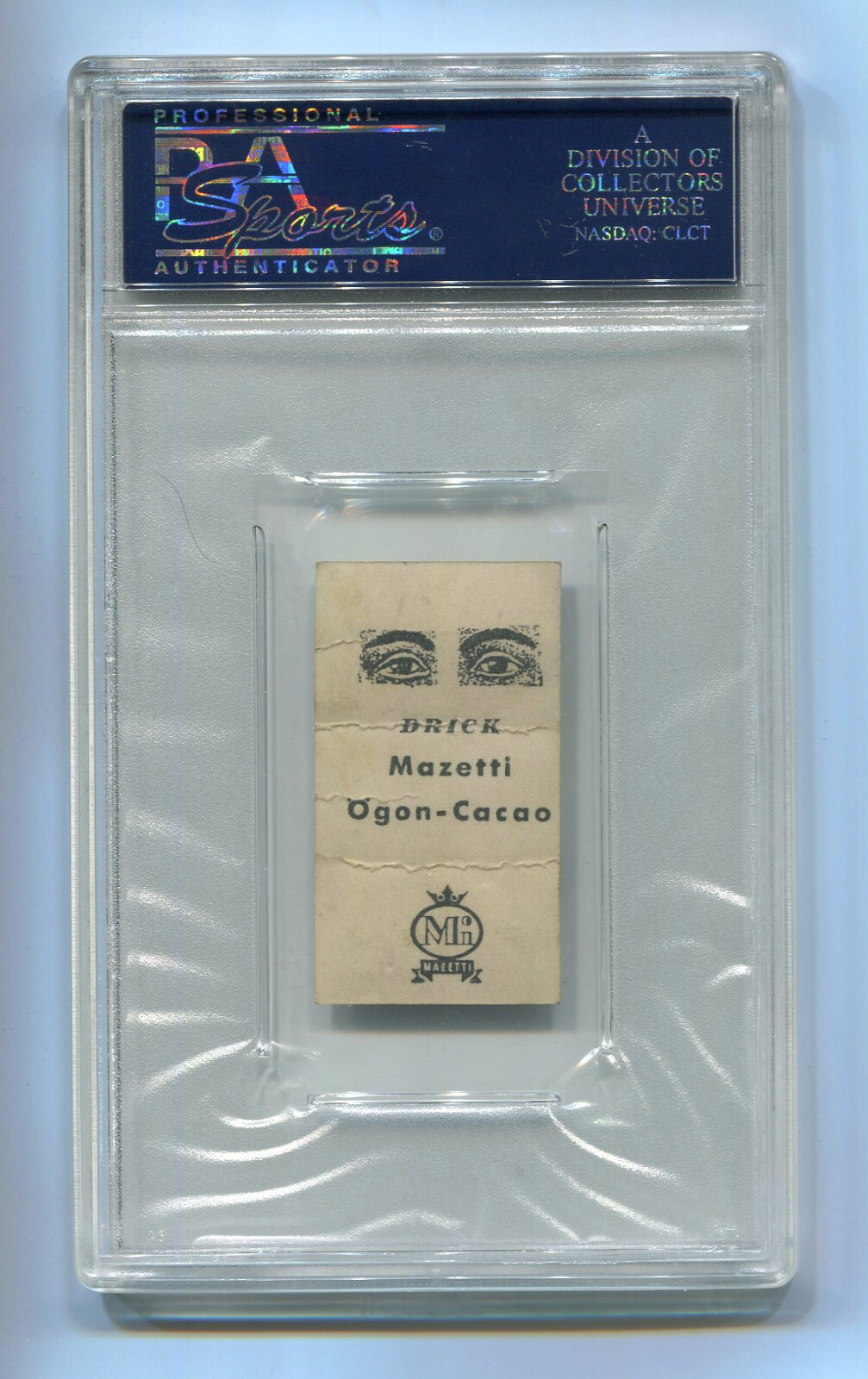 1930 Mazetti Chocolates Athletes Black Tint Jack Dempsey PSA 1.5 Boxing Swedish