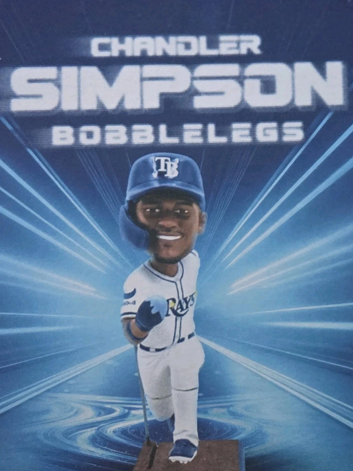 Chandler Simpson Tampa Bay Rays Bobblelegs Bobblehead SGA 6/27/26