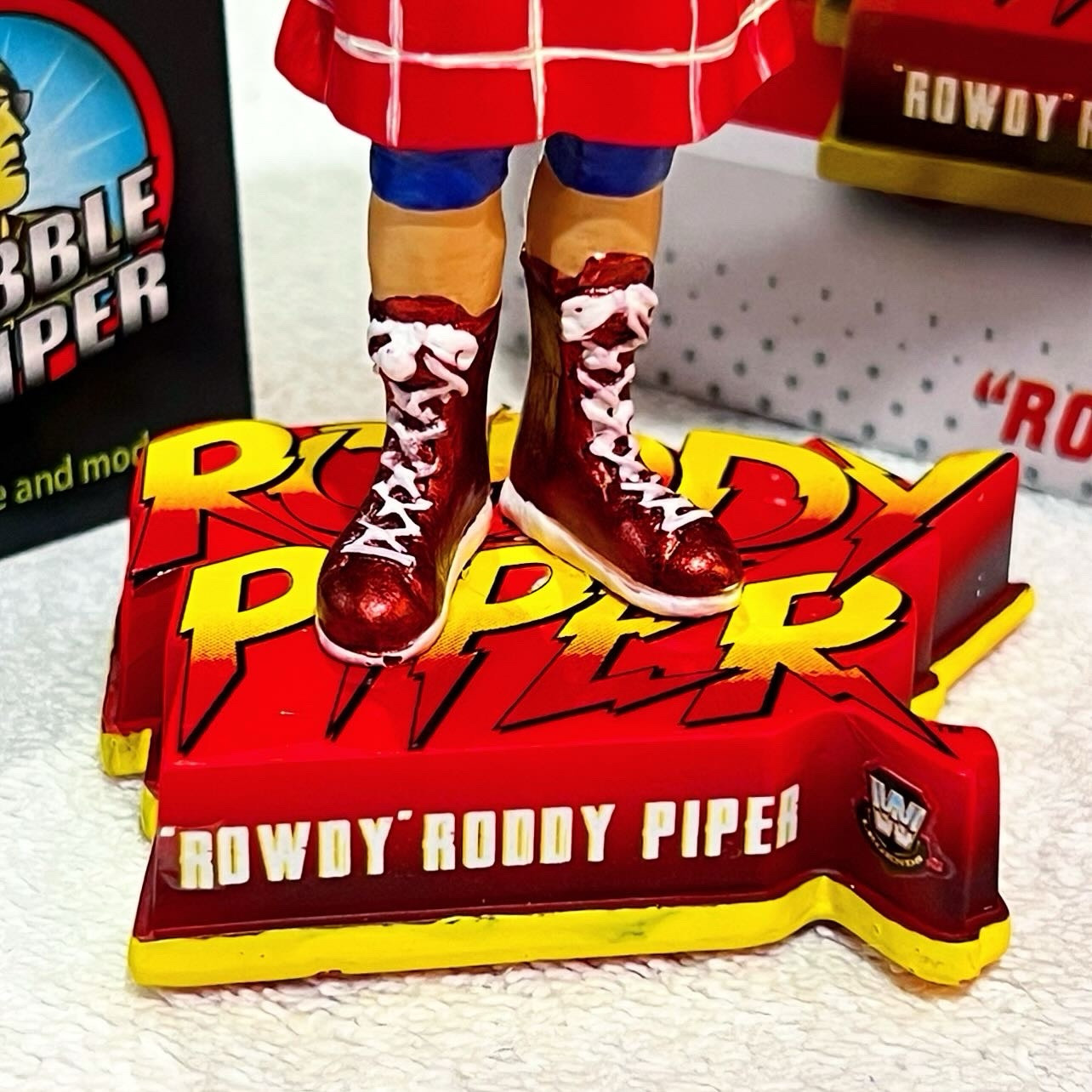 ROWDY RODDY PIPER WWE WWF Wrestling Legend 6” Exclusive Bobblehead