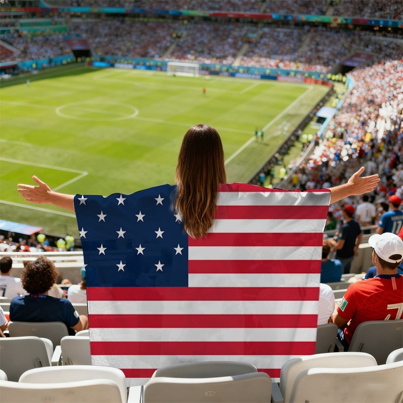 2026 FIFA World Cup fLAG Fan Cloak Flag Fans of Various Countries Cheering Team