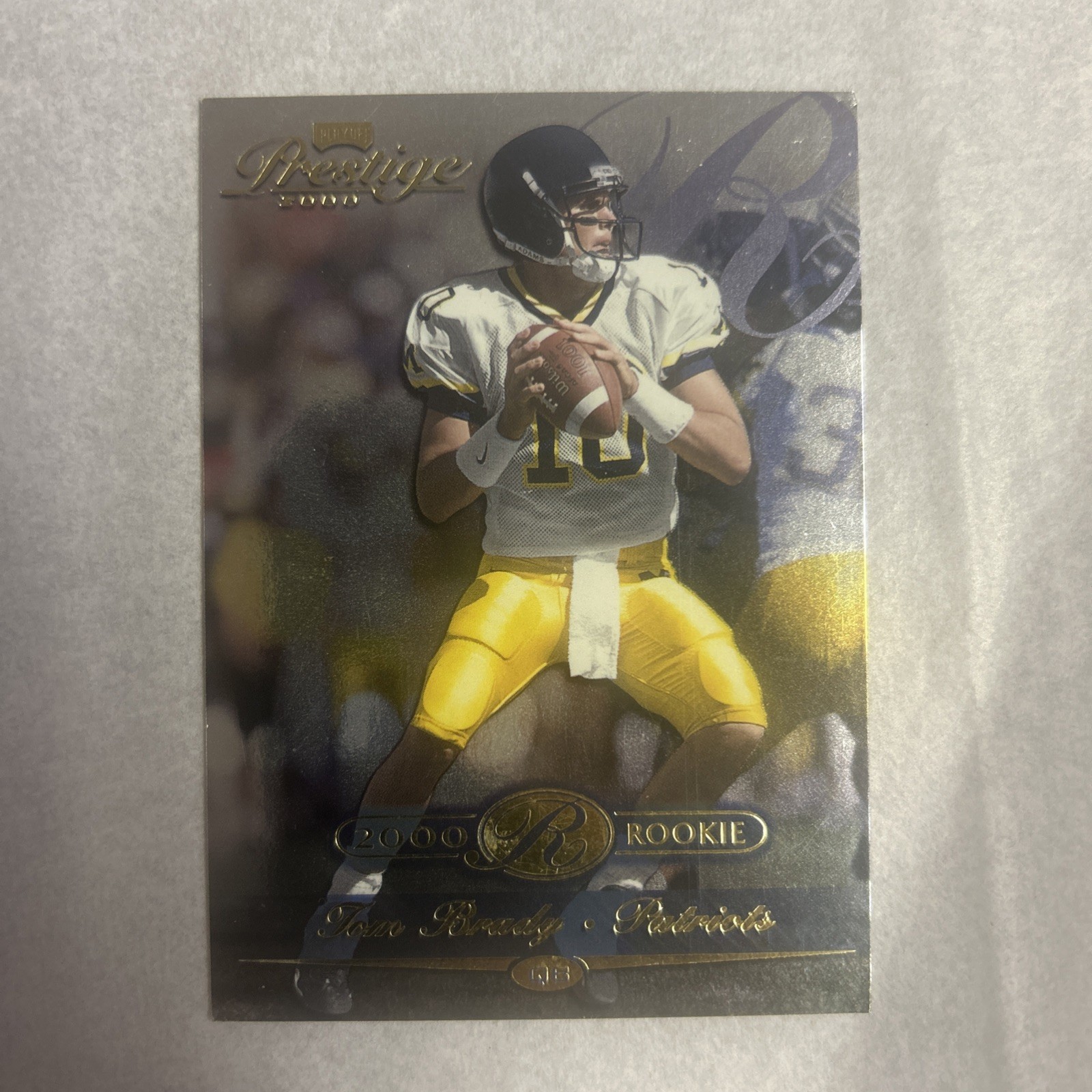 2000 Playoff Prestige Tom Brady RC 1247 /2500 #286 Patriots Bucs GOAT! Rare Read