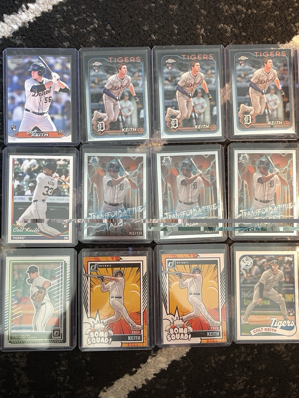 Huge Colt Keith RC 133-Card Lot Autos, Parallels, Inserts, Relic and Base.