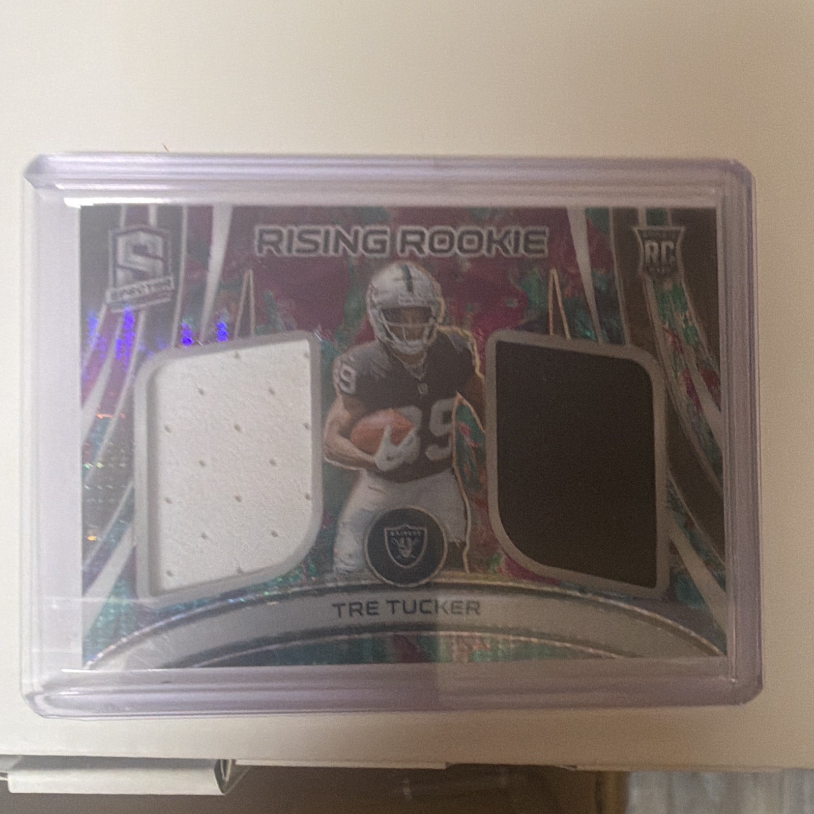 Panini 2023 Spectra Tre Tucker Raiders Rising Rookie Materials #RRM-TTU /75