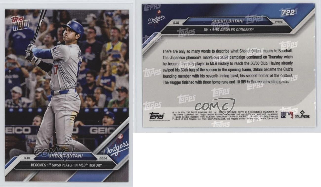 2024 Topps Now /653737 Shohei Ohtani #722 13sd