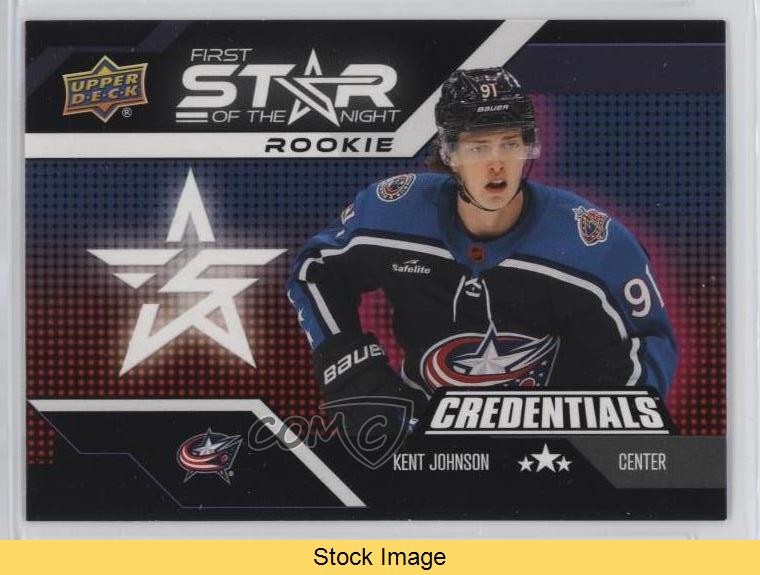 2022 Credentials 1st Star of the Night Rookies Kent Johnson #1SR-5 RC READ 0qr0
