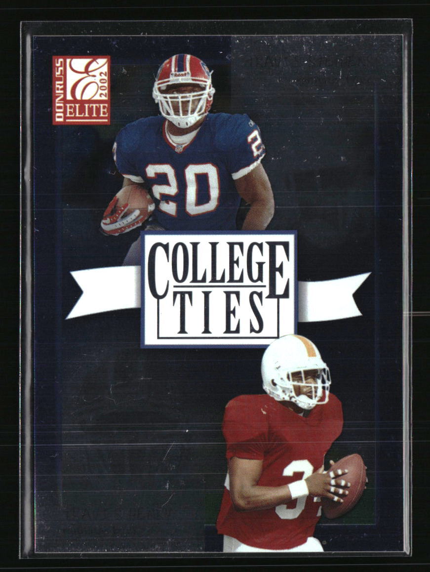 Travis Henry/Travis Stephens 2002 Donruss Elite College Ties /1600 #CT2