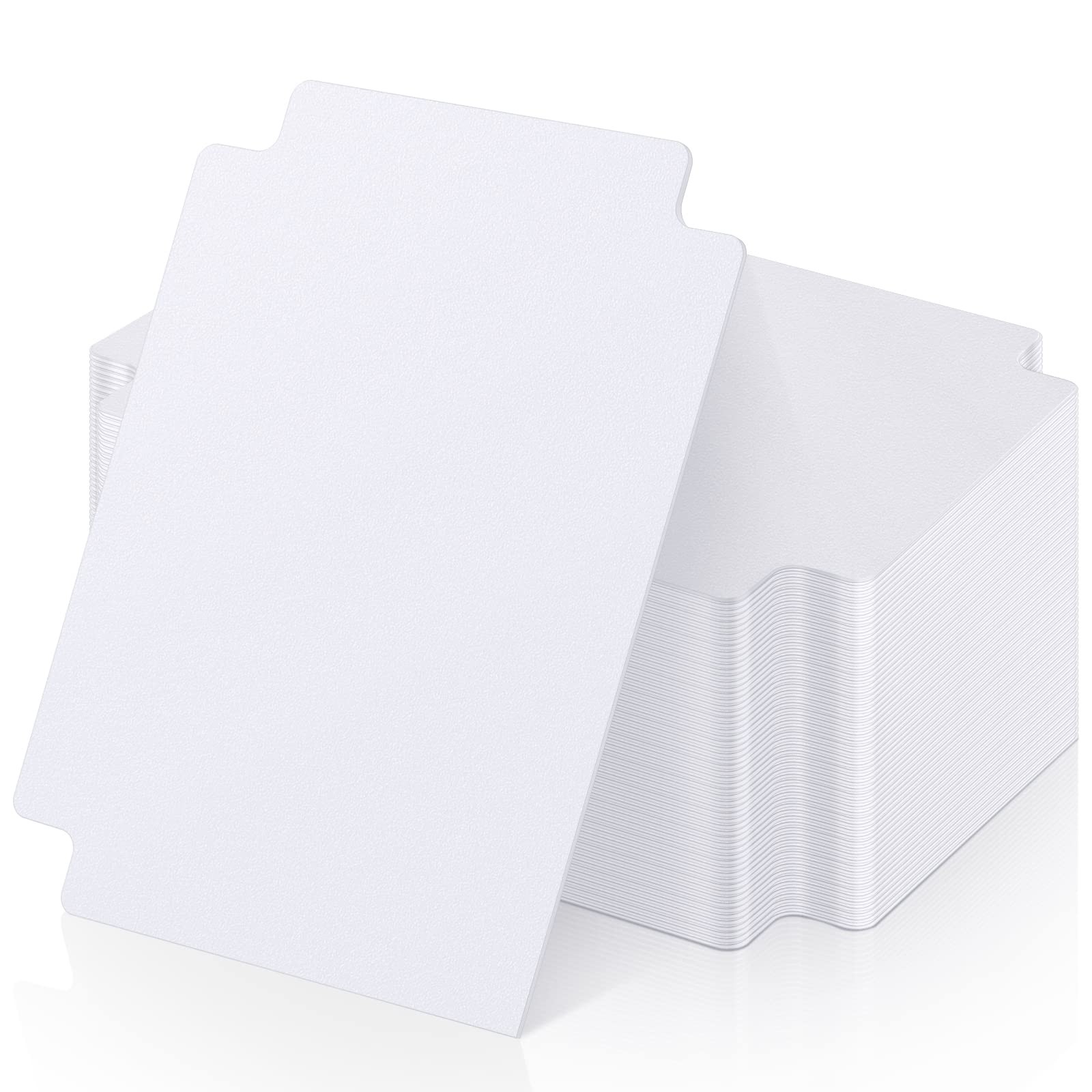 Card Dividers 60 Pcs White Tabs Blank For MTG TCG Sports Game Cards 2.71×3.8 Inc