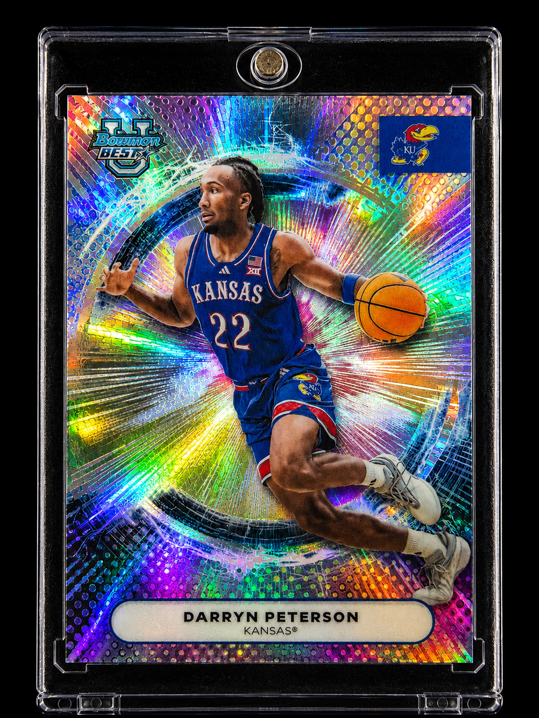 DARRYN PETERSON ROOKIE COLOR BLAST REFRACTOR HOLO PRIZM SP Insert Kansas Draft