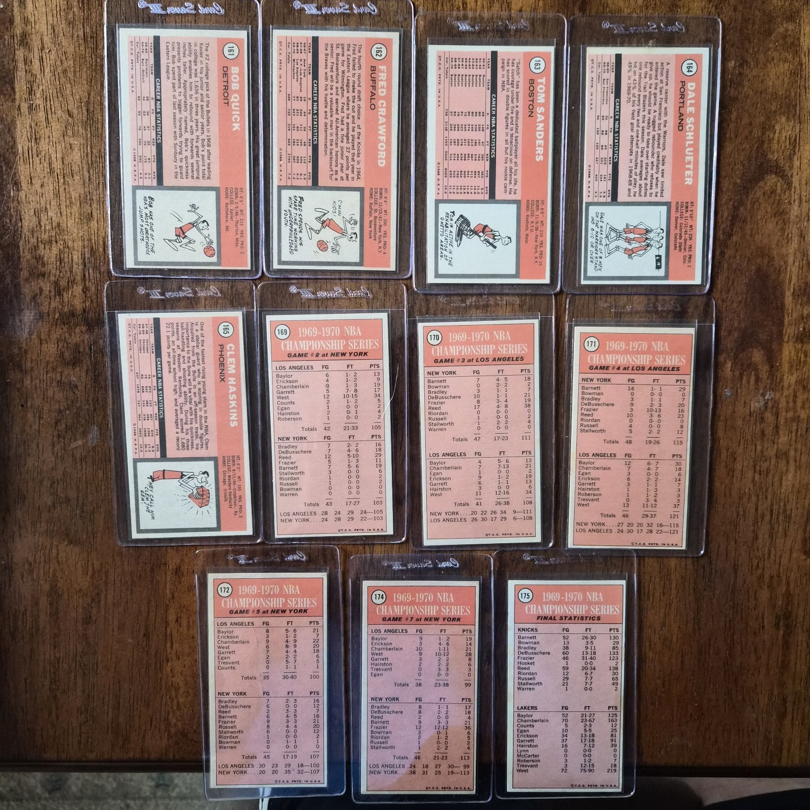 1970-71 Topps Basketball Near Set (171/175) Avg EX+ to NM