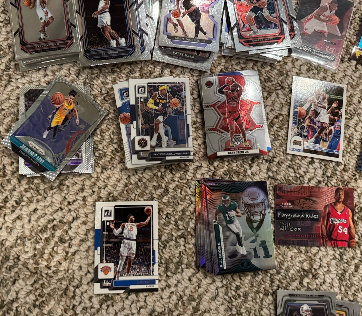 Various NBA NFL Sports Trading Card Lot Basketball Football