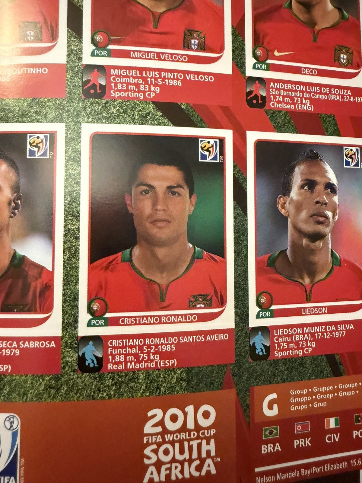 Panini FIFA World Cup South Africa 2010 Book With Printed Stickers Full Set