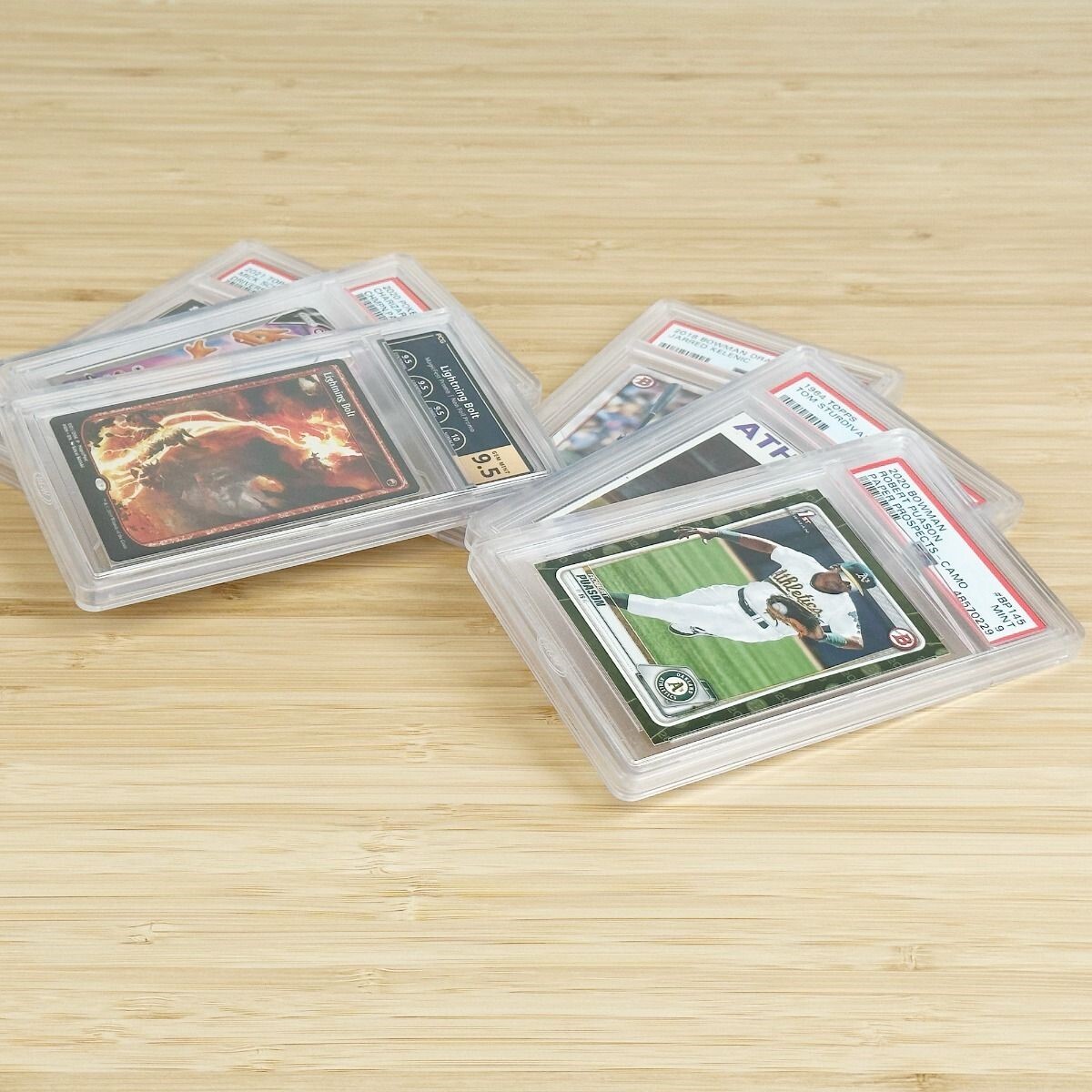240 BCW Graded Card Bumper For PSA Certified Slab Clear Silicone Edge Protection