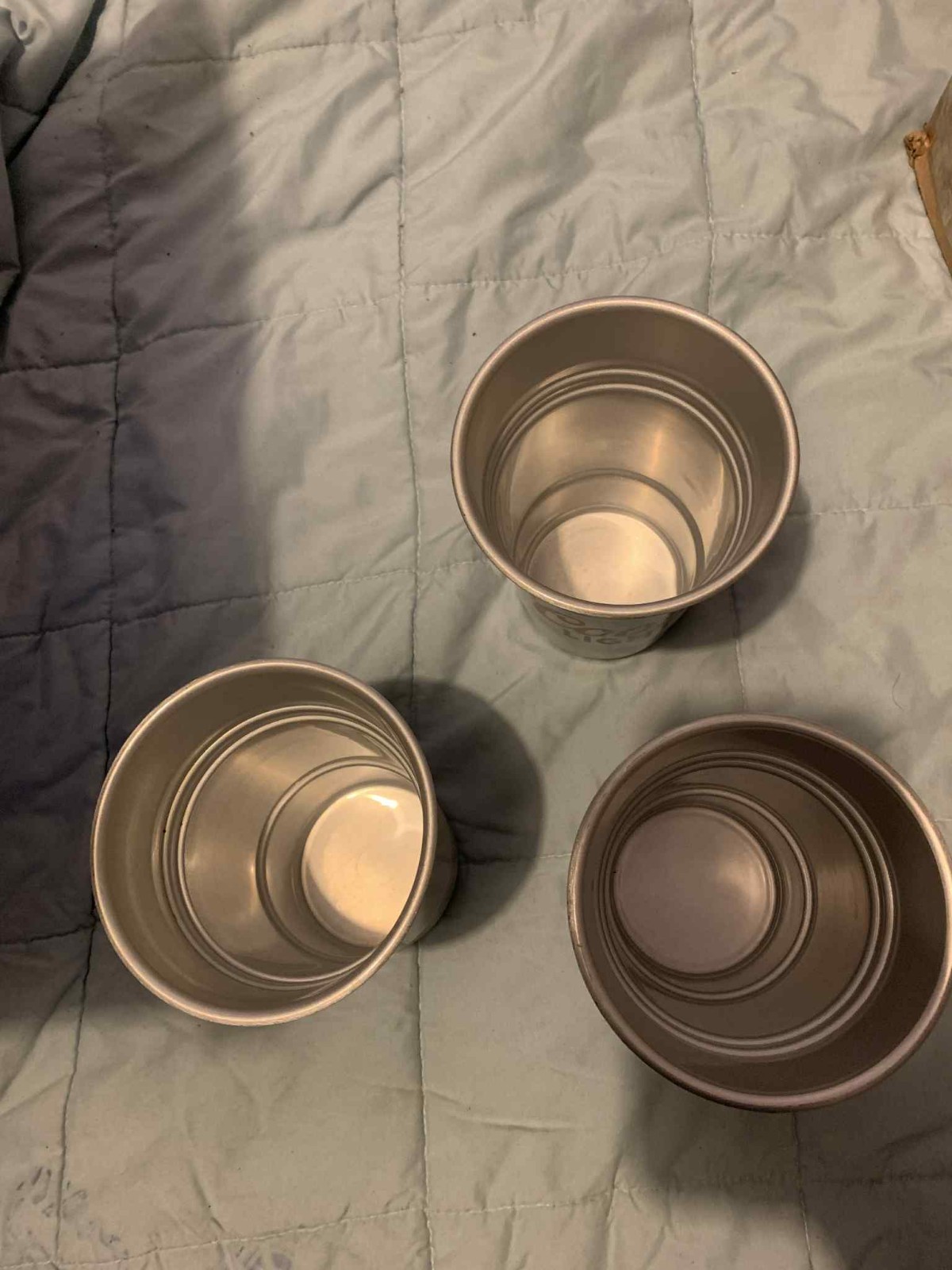 3 vintage new york giants alumium party cup (23CB)