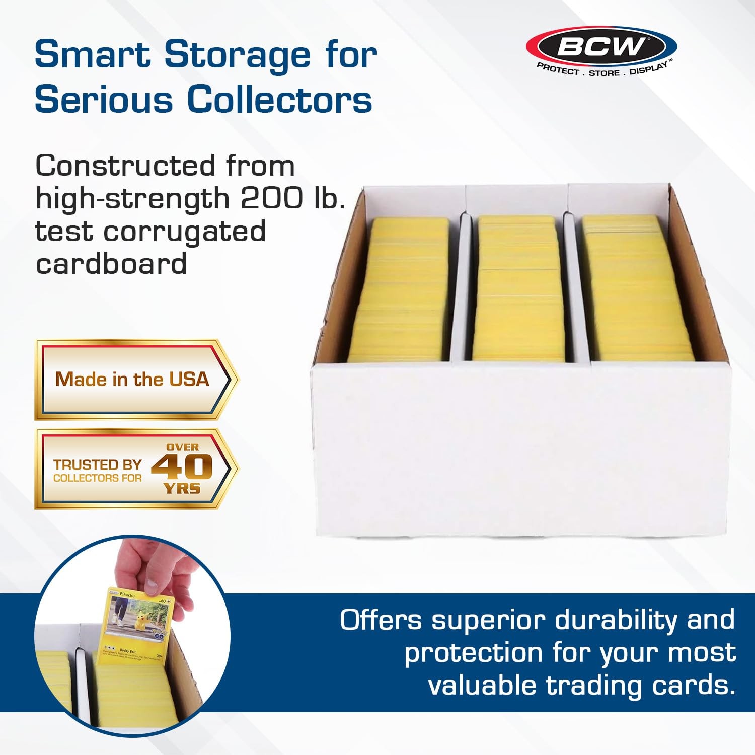 Super Shoe Storage Box – 3 Pack | Cardboard Organizer for Trading, Gaming & C…
