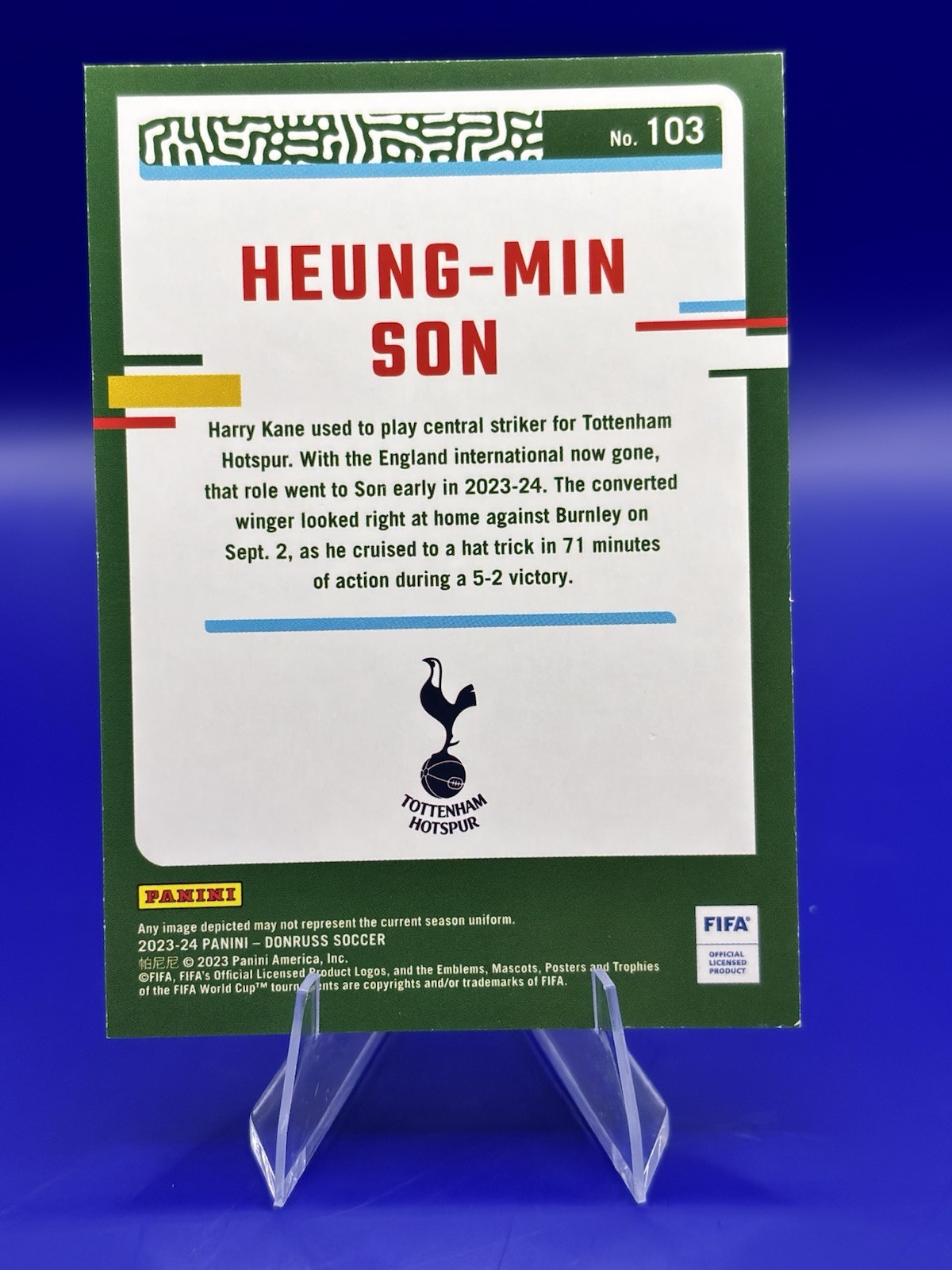 2023-24 Panini Donruss Fifa – Heung-Min Son #103 Teal /199