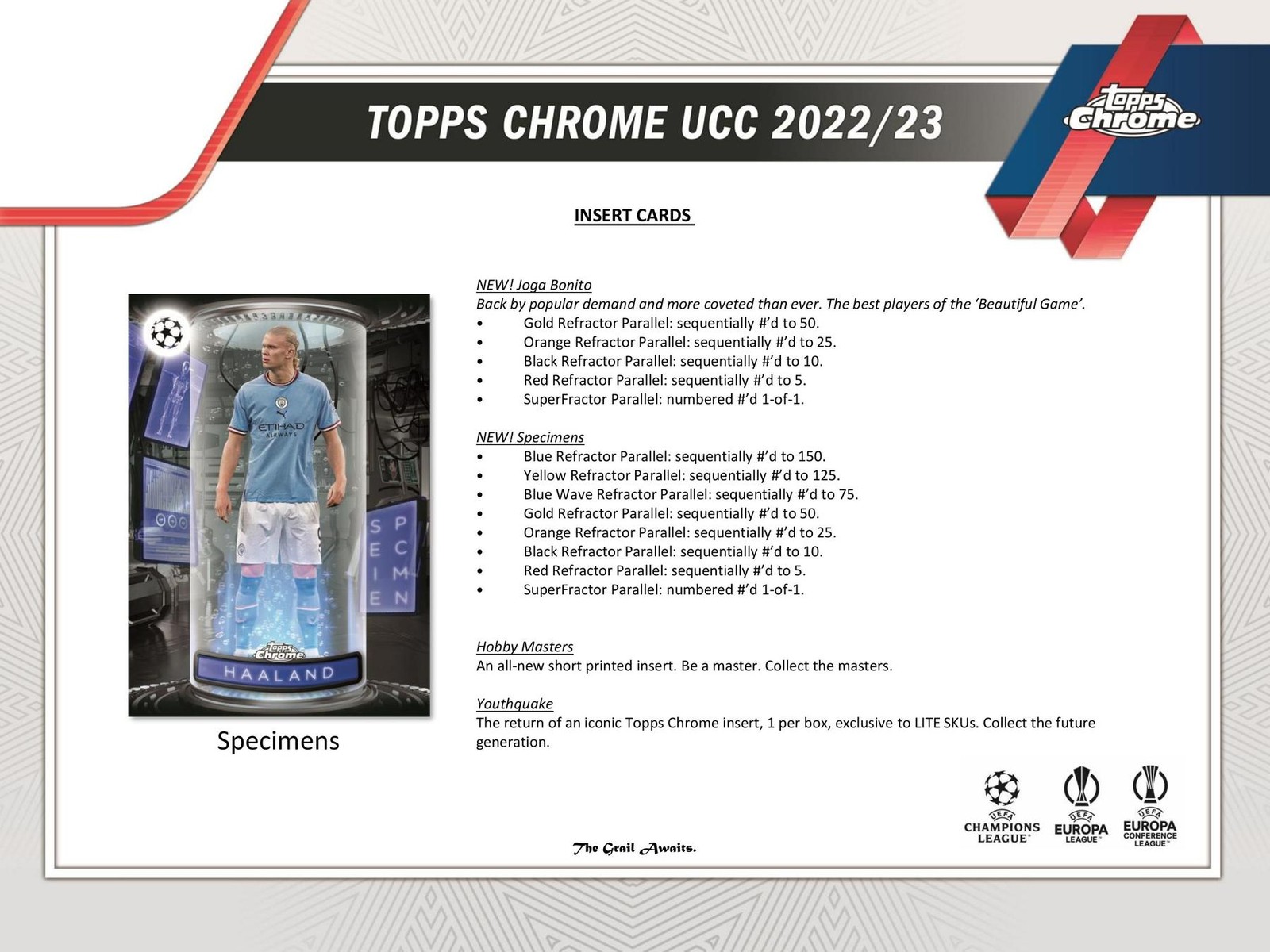 2022/23 TOPPS CHROME UEFA CLUB COMPETITIONS SOCCER HOBBY LITE BOX