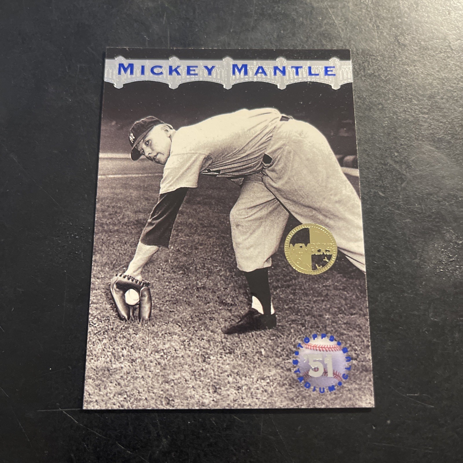1996 Topps Stadium Club #MM2 Mickey Mantle New York Yankees Members Only ver 2C
