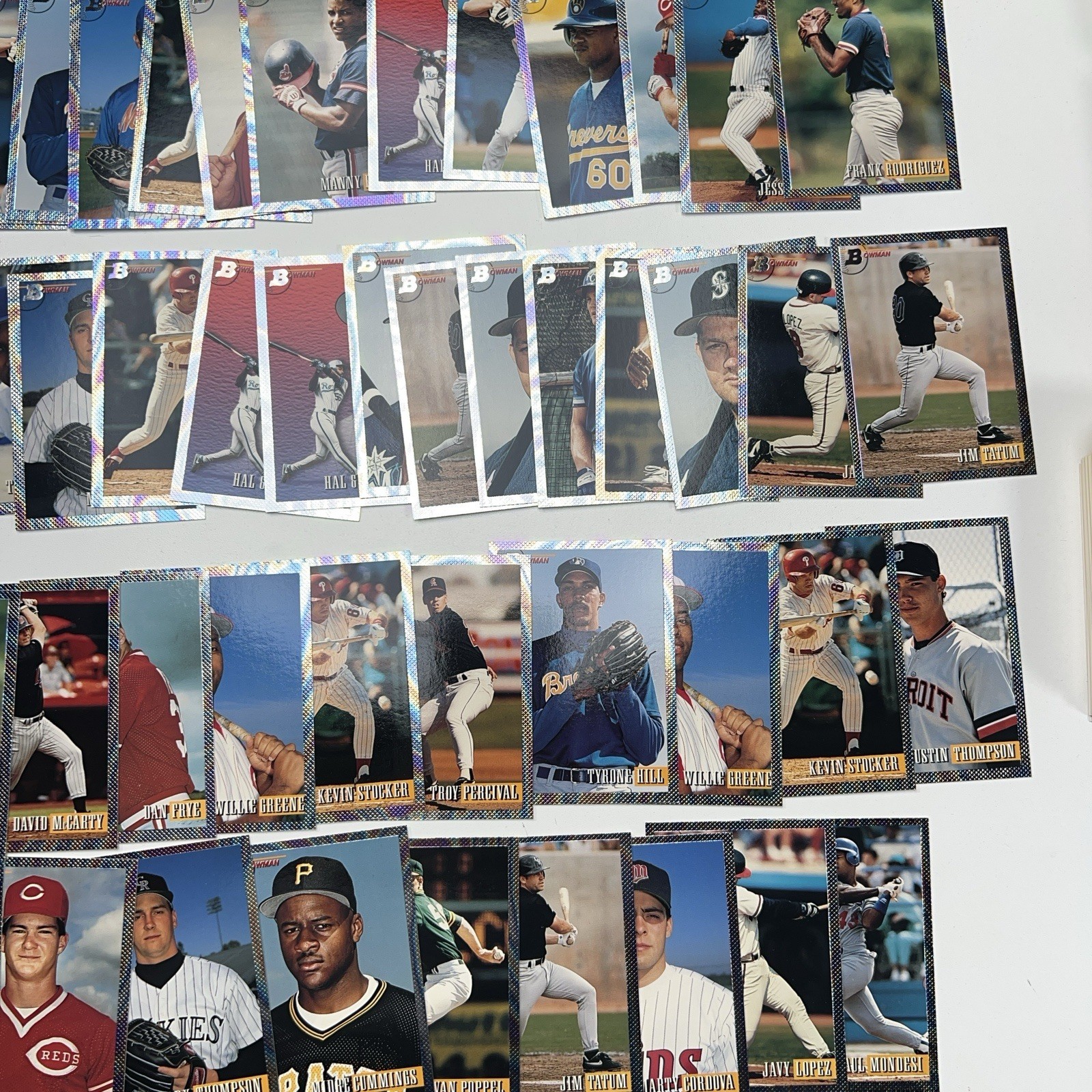 1993 BOWMAN BASEBALL LOT 1100+ CARDS WITH FOILS COMMONS SOME STARS