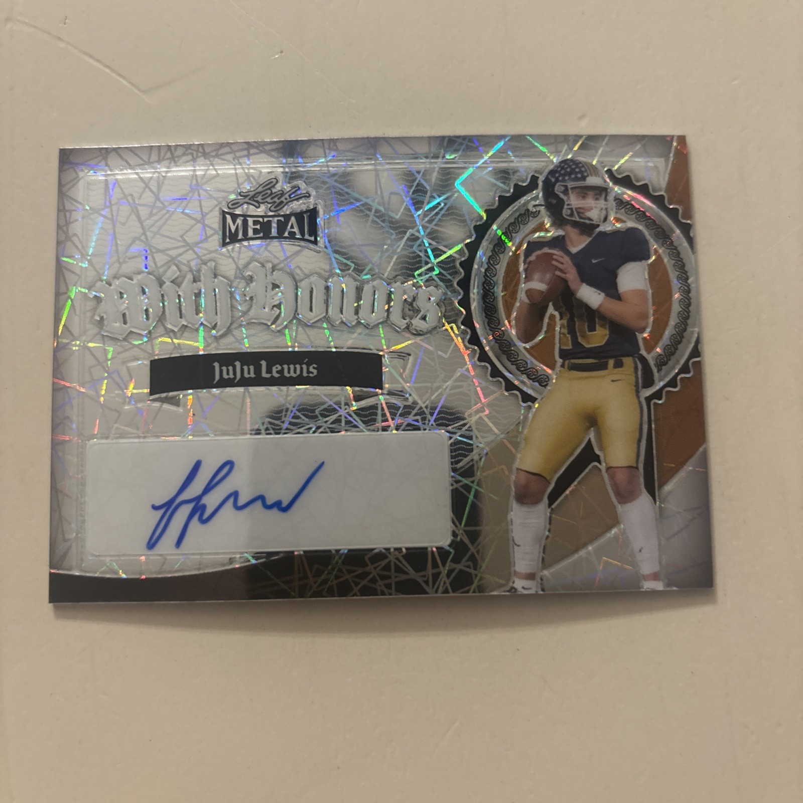 2023 Leaf Pro Set Metal JULIAN JuJu LEWIS Laser # /6 Colorado Buffaloes QB1🔥￼