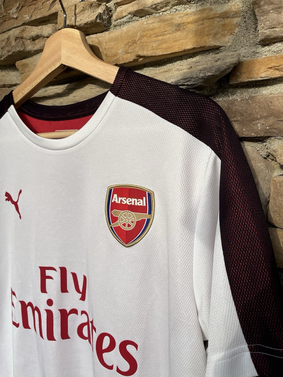 2017/18 Arsenal Puma Training Kit Jersey White Size Large