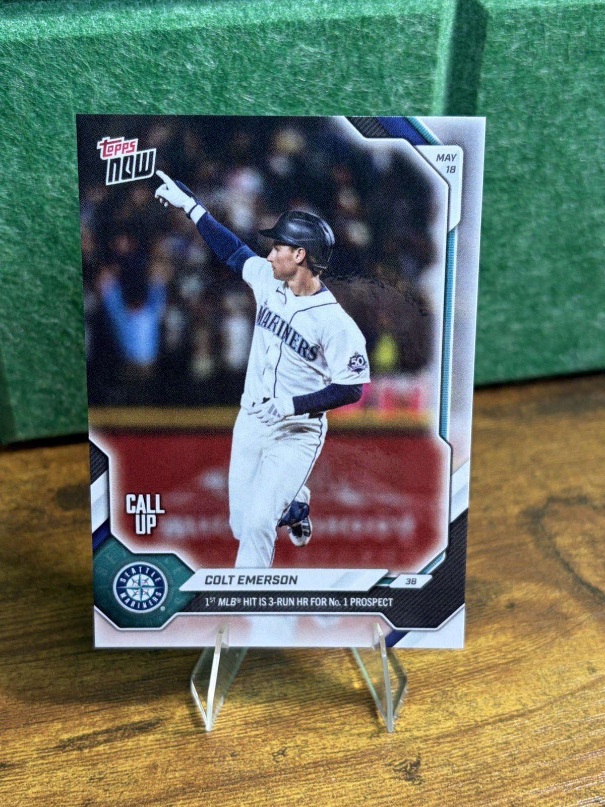 Colt Emerson Call Up – 2026 Topps Now – 1st MLB Home Run – Mariners