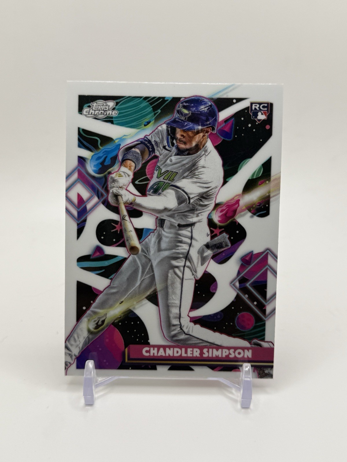 2025 Topps Cosmic Chrome – Chandler Simpson #162 White Hole Refractor (RC)