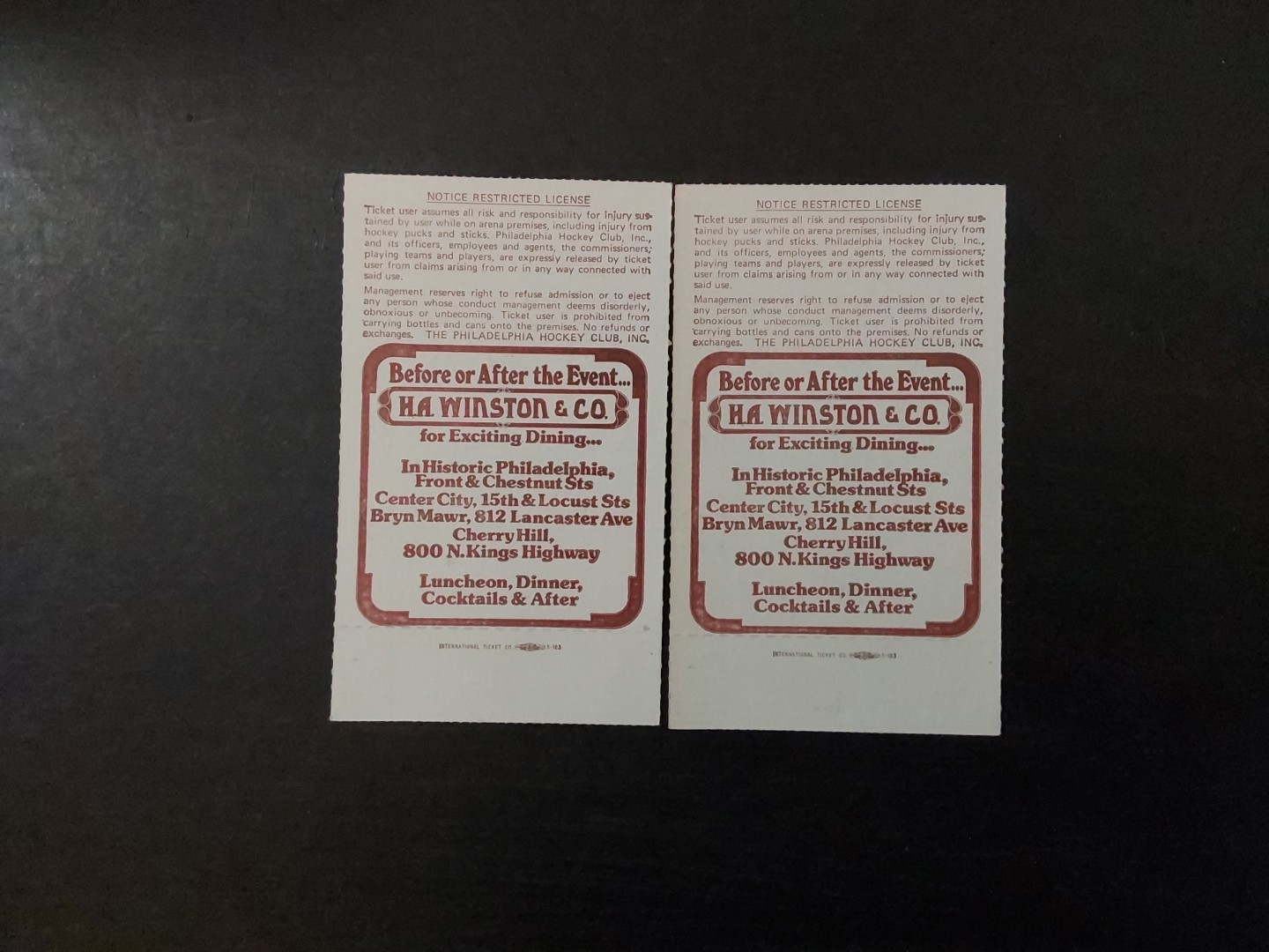 1975-76 Stanley Cup Finals F3 Flyers vs Canadiens Tickets