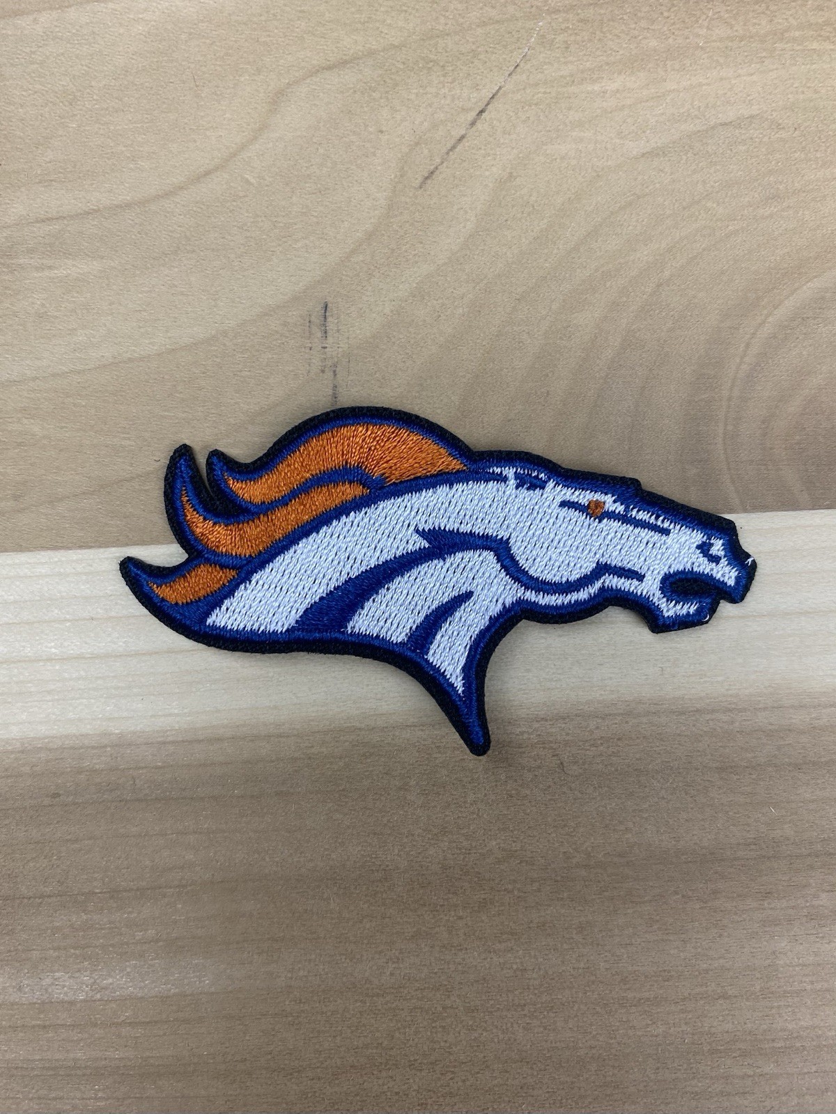 Set Of 3 DENVER BRONCOS EMBROIDERED IRON ON PATCH 3.0” X 3.0” FREE SHIPPING