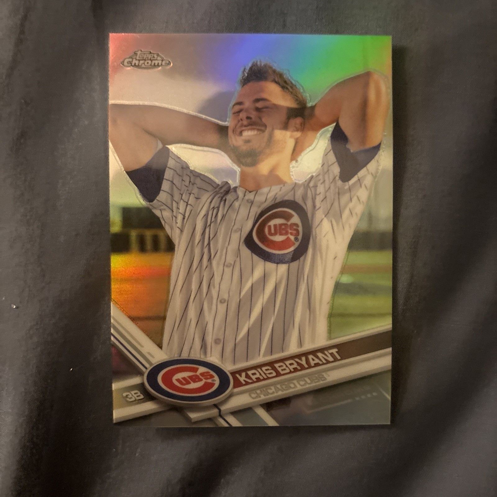 2017 Topps Chrome #1b Kris Bryant Refractor Image Variation SP Cubs