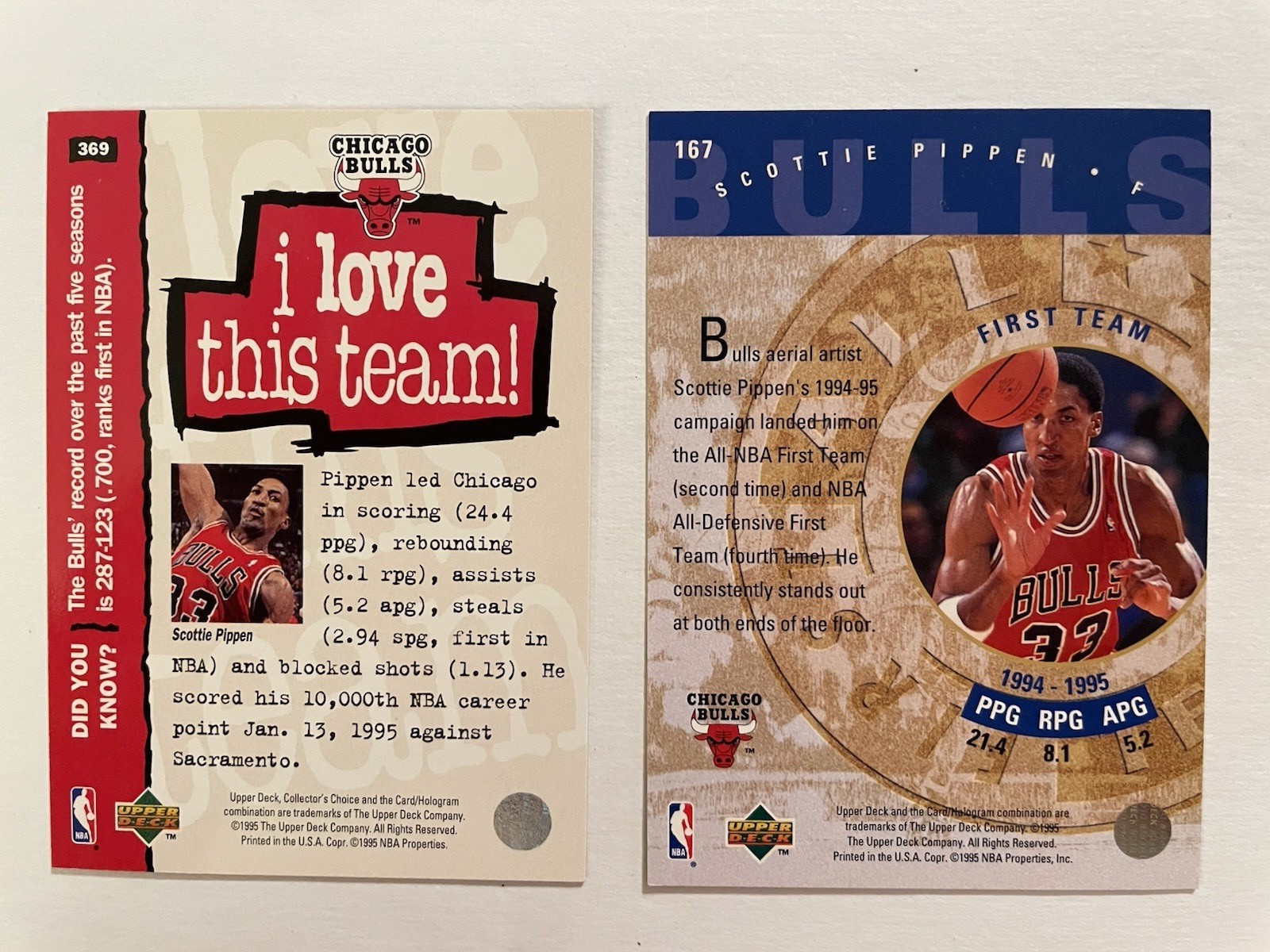Scottie Pippen 20 Card Lot, Various Years and Sets, Inserts and Base, Bulls HOF