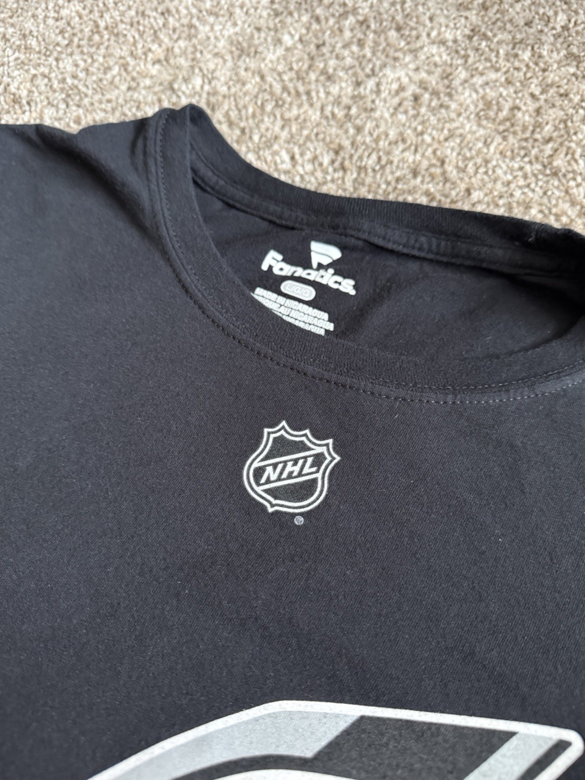 NHL Carolina Hurricanes Jordan Staal #11 T Shirt Fanatics Black Size Large