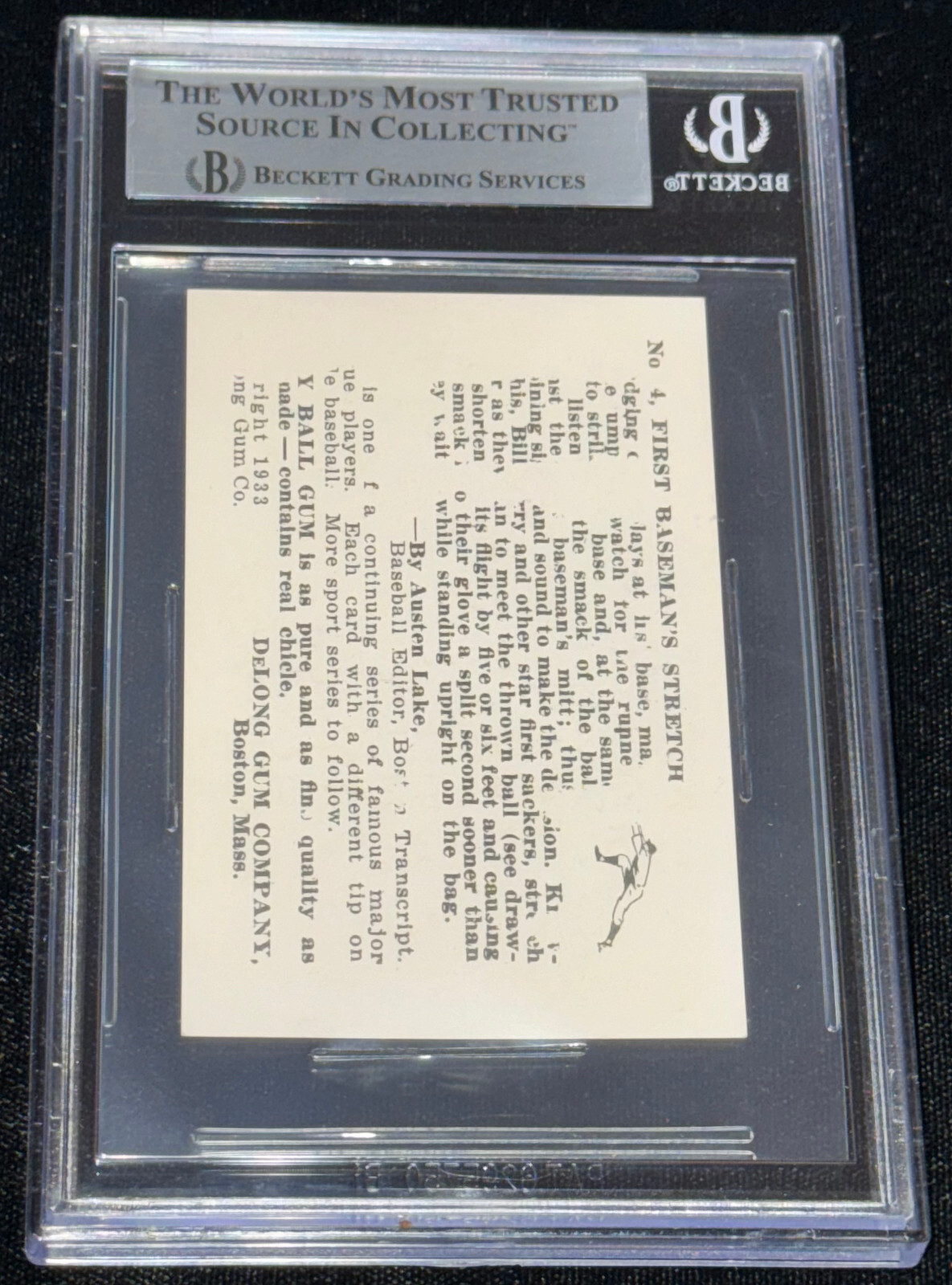 Bill Terry “HOF” Signed Autographed 1933 DeLong Gum R333 #4 Reprint Auto Card