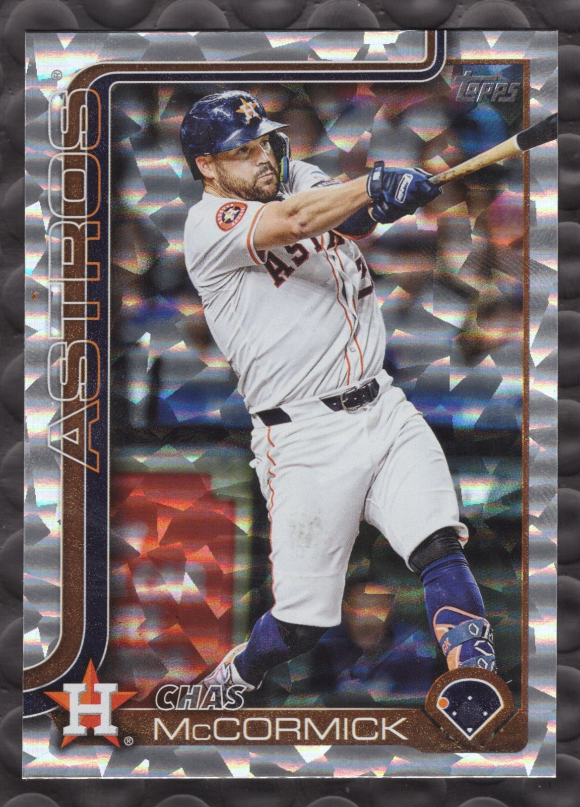 2025 Topps Series 2 Chas McCormick Silver Crackle Foil #391