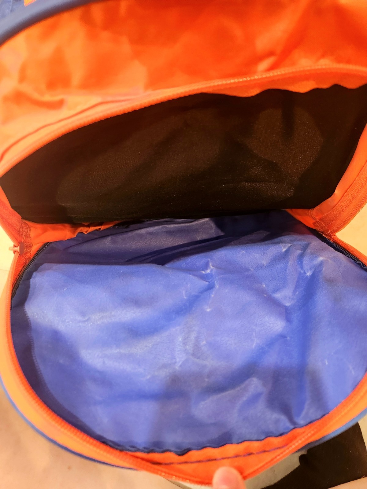 New York Mets And Verizon Logo duffel bag in blue and orange