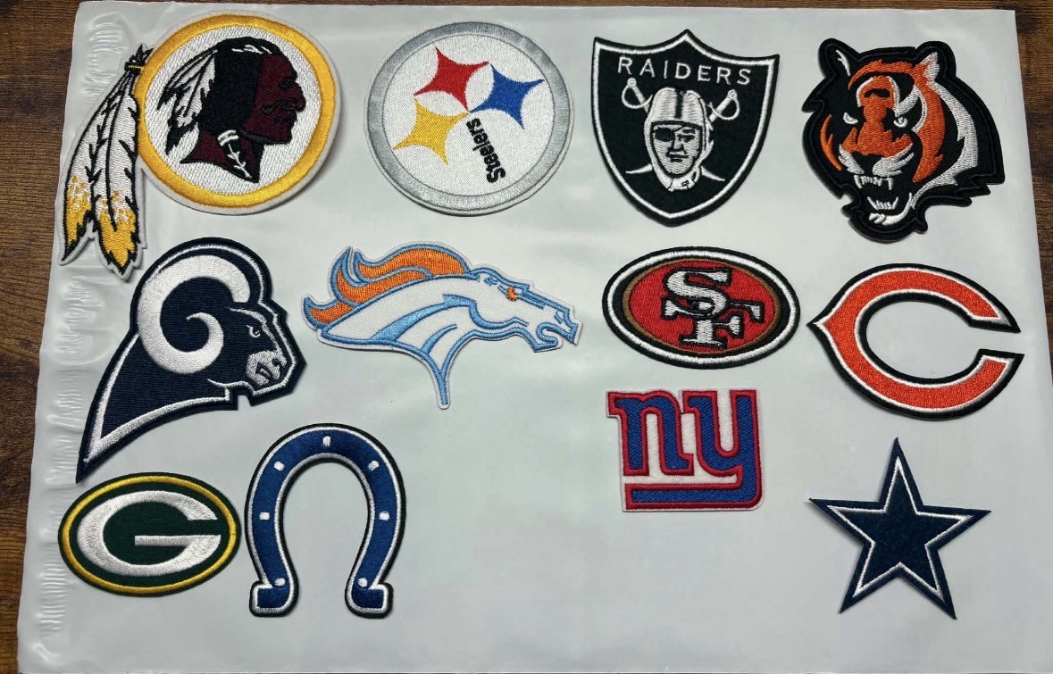 NFL Logo Football 32 Teams iron sew on patch SIZE UP to 3” US STOCK SHIP 1 Day /